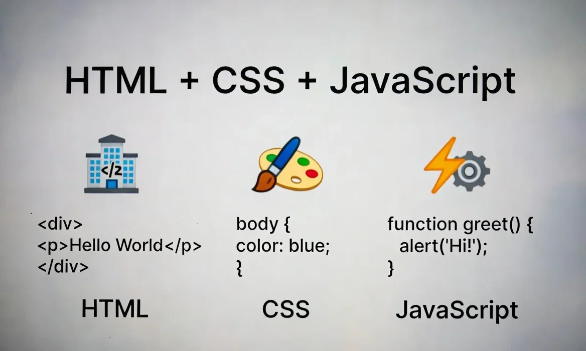 HTML, CSS y JavaScript: diferencias y para qué sirve cada uno