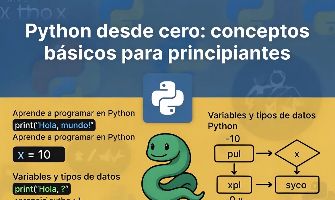 Python desde cero: conceptos básicos para principiantes