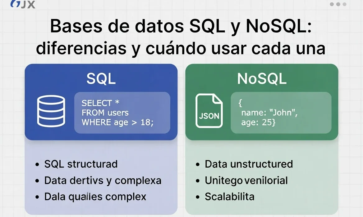 Bases de datos SQL y NoSQL: diferencias y cuándo usar cada una