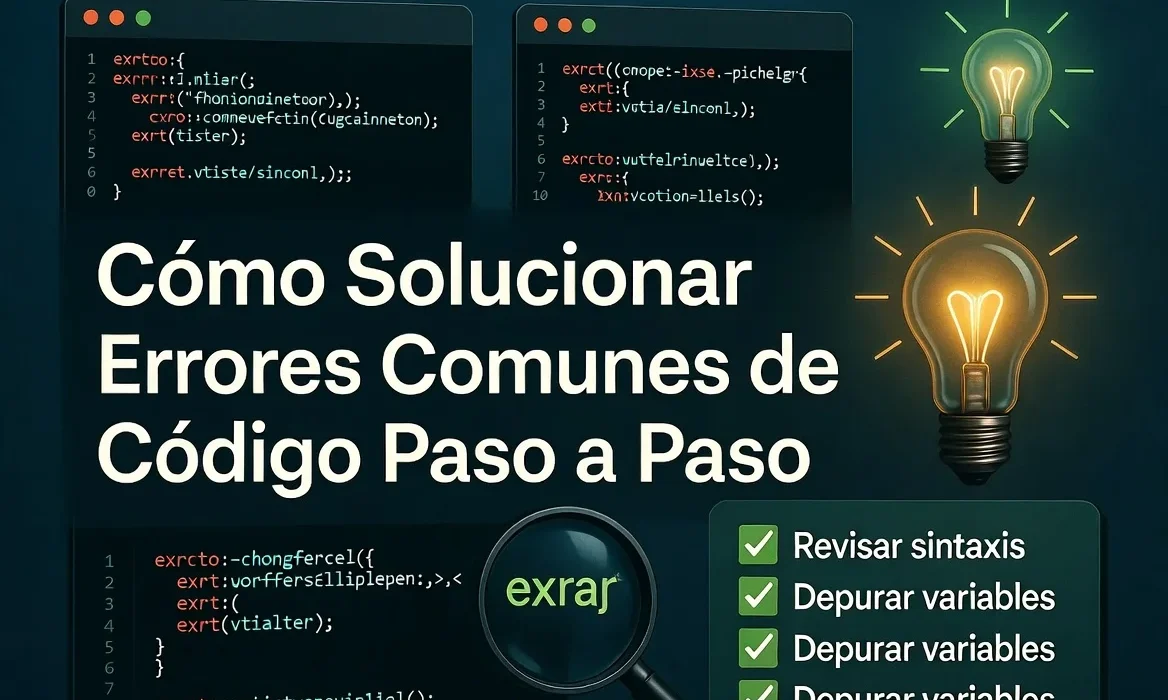 Cómo solucionar errores comunes de código paso a paso