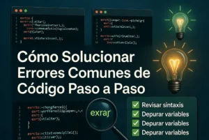 Cómo solucionar errores comunes de código paso a paso