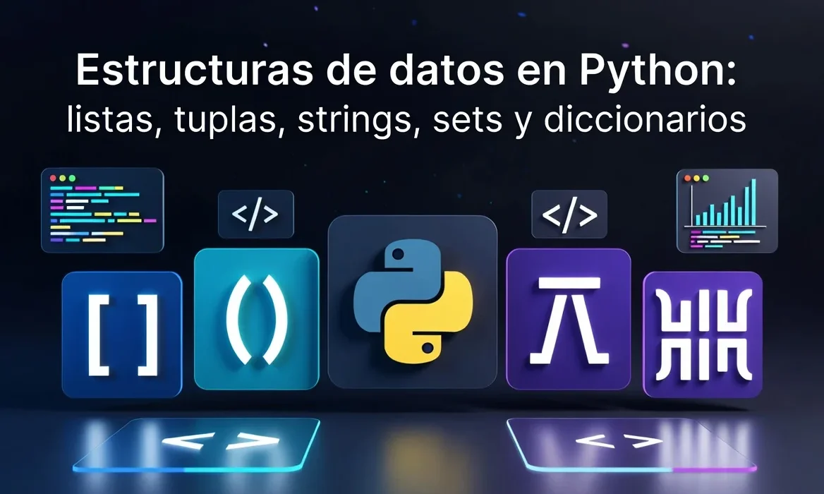Estructuras de datos en Python: listas, tuplas, strings, sets y diccionarios