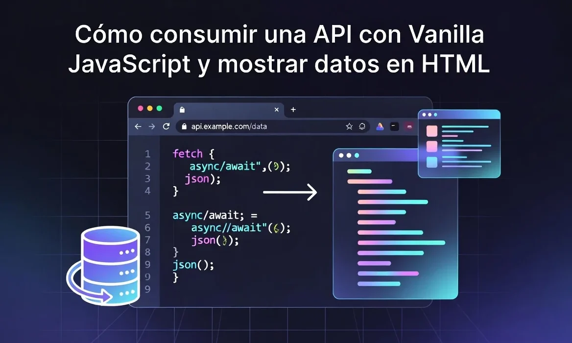 Cómo consumir una API con Vanilla JavaScript y mostrar datos en HTML