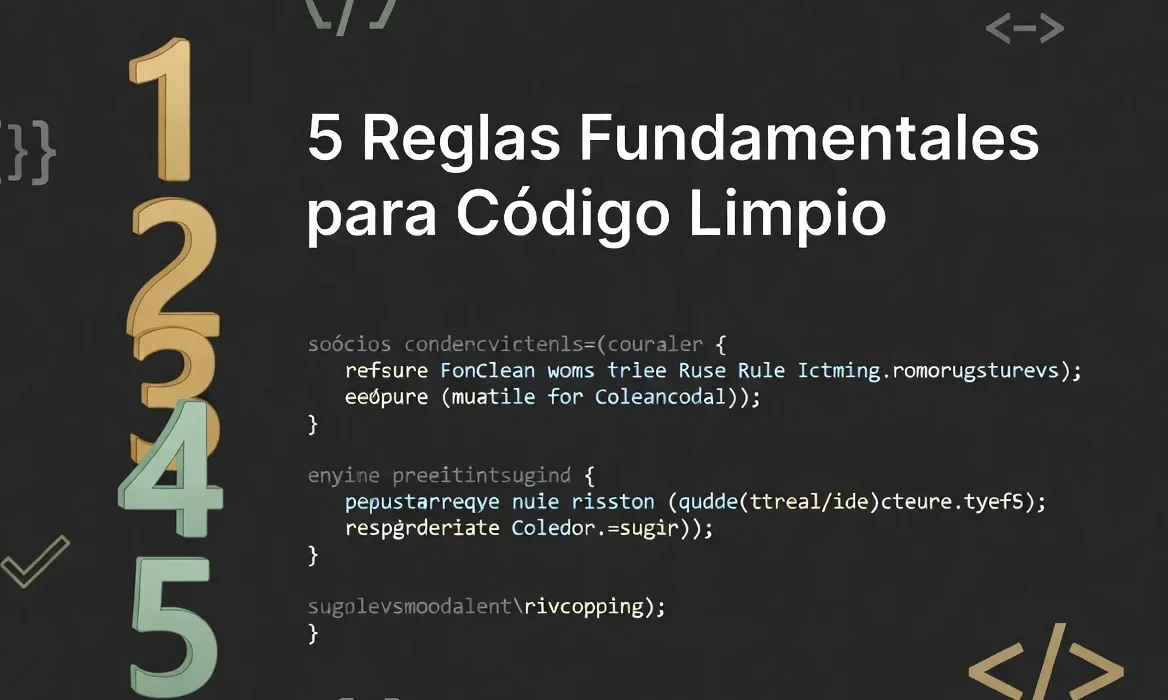 5 reglas fundamentales para escribir código limpio